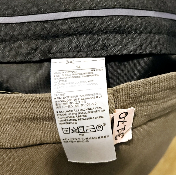Banana Republic Olive grey Ryan fit pants - Picture 3 of 4
